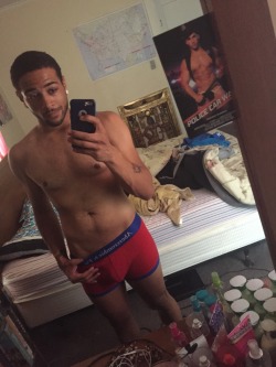 nerdy-little-leo-gaymer:  I wanna grow up to be an Andrew Christian boy  (Excuse the hot mess of my room)