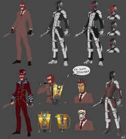 playingwithfiretv:  Poker Night 2: Team Fortress 2 Borderlands SpyAn oldie, but a goodie. This is some unofficial Poker Night 2 artwork I did a while back. I mainly worked on  Claptrap and anything Borderlands related in the game. So when we had to  come