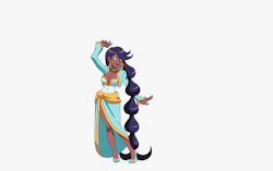 indivisiblerpg:    Thorani’s hair constantly produces a magical, healing water, but she can use that water to attack as well. Hair care. It matters.   