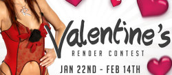   The winners have been announced!  head to:  http://www.renderotica.com/community/Blog/February-2016/Valentines-Render-Contest-WINNERS.aspx to see them   