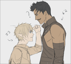 sing-sei:  Falon wanted to see what kissing Dorian would feel like but he wasn’t expecting that…(Falon likes Dorian a lot and Dorian knows it) ♥♥ ((I decided last night to draw something for valentine’s day, please excuse how incredibly messy