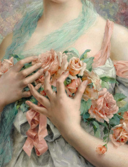  The Rose Girl by Émile Vernon (1872-1919) - Detail 