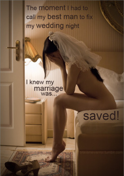 bravenewerror:  She told me to stand outside the door, while my best man gave her the wedding night she deserved. I knew I had saved my marriage… 