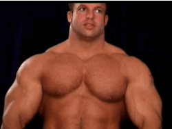 musclelover:  roidsville-zoo:  Bruce Patterson  Pecs bouncing Bruce Patterson 