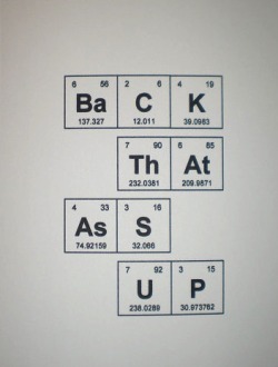 Ma belle, I think our chemistry works about like this…