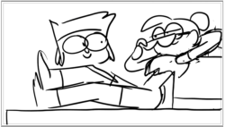 ok-ko:    OK KO! Short: “Enid” thumbnail board (summer 2015)  This storyboard represents a crucial moment in OK KO! history. Ian and I were tasked with re-pitching the characters and concept to the network as three 2-minute shorts, as the final test