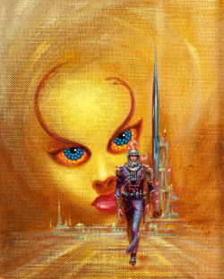 gameraboy:  The Hard Way Up, paperback cover, 1972 by Frank Kelly Freas
