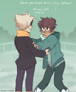 there was an old ask about Dirk teaching Jake to ice skate but tbh I don’t think he’d know how to either and he’d just pretend lmao
