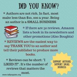 eshusplayground:gemnika: marauders4evr:  drarryking:  vaspider:  YES PLEASE AND THANK YOU.   This is actually info I didn’t know  Seriously folks review my books! Review everyone’s books! It’s the difference between Amazon giving a damn about you
