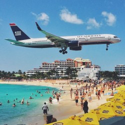 instagram:  Capturing the Airplanes of St. Maarten’s Maho Beach with @samhorine  To view more photos and videos from Maho Beach, explore the Maho Beach, Sint Maarten location page.  Maho Beach on the Dutch side of the Caribbean country of Sint Maarten