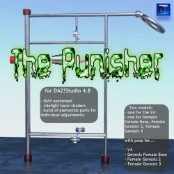 Brand new prop available now by dravuor!You have someone who needs to be punished?!  Here is your solution: The Punisher!  Supports these bad girls: V4, Genesis Female Basic, Female Genesis 2, Female Genesis 3. Check it out today!The Punisherhttp://render
