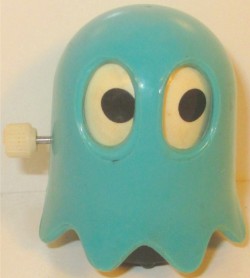 vintagetoyarchive:   TOMY: 1982 Pac-Man INKY Blue Ghost Wind-Up Figure  