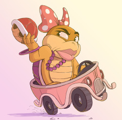 davearmstrongart: Koopa Kid Sketch #5: Wendy Koopa   She’s the only female in the koopalings… and I’m pretty sure she’s had some work done.   