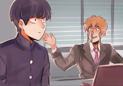   almost forgot to post this redraw Reigen from a while back fjksd  