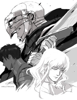 Watched some of the 90&rsquo;s Berserk anime today~ (Print available here)