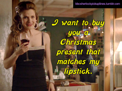â€œI want to buy you a Christmas present that matches my lipstick.â€