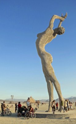 rawjeev:  Truth is Beauty by Marco Cochrane  One of the most eye-catching artworks at this year’s Burning Man festival was a 55-feet tall sculpture of a woman in a beautifully elegant pose. Truth is Beauty is the second of three sculptures in a series