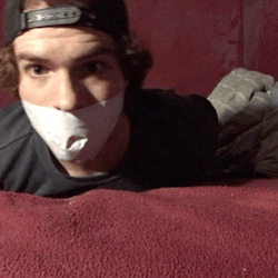 gaytapelover:  Duct Tape Gagged Duct Tape Mouth Maxime belanger