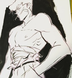 janetsungart: chugging along on commissions. this time it’s the most underrated boy ever, kuwabara 