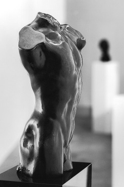 hismarmorealcalm:  Auguste Rodin (1840 - 1917)  Torso of a Man (From the Gates of Hell)  Bronze 