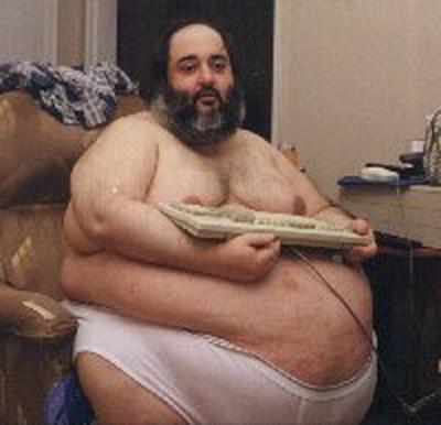 Fat guy computer