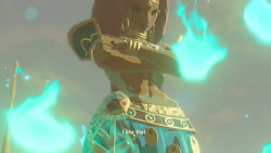 screenshotshutterbug:  Urbosa: I like that. Now I can take this personally.  Such a badass. I want to beat up Ganon for her.