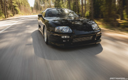 sickestwhips:  darkestvibez:  Supra pushing 1294WHP. Nice. http://www.speedhunters.com/2013/07/too-much-is-never-enough-a-1294whp-supra/  This is an amazing Supra.