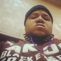 Thinking&hellip;.&ldquo;I&rsquo;m mad as hell I showed my titties for these beads&rdquo; #Regrets #MardiGras (at Shy&rsquo;s Downtown Steak Shop)