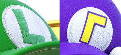 antique-symbolism: theweegeemeister:  Just a little something i noticed when looking at some really big Mario Party Star Rush renders: The Mario Bros. and Wario Bros. hats are made out of completely different materials. While the Mario and Luigi have