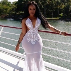 thickebonybooty:  Thick ebony hottie with curves in white dress #hot #sexy #curves #curvesaresexy #curvesarebeautiful #thunderthighs #hips #widehips Click here to meet thick n juicy black babes in your area!