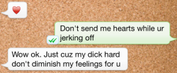 &ldquo;Dear Future Boyfriend&rdquo; #31: Send me hearts when you&rsquo;re jerking off. I want to know you&rsquo;re thinking of me when you do.