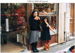 sixpenceee:Japanese London-based photographer Chino Otsuka digitally inserts herself into old photos, so that she is standing next to her younger self. The concept is simple and her digital manipulation of the photos is done so well it makes it seem