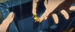 yugirl-with-dragons:  …am I the only one that thinks this is not Kaiba’s hand? It looks more like Yugi’s hand… (I believe Kaiba’s fingers would be slightly longer than that) ..It would make sense :/ Yugi was the owner of the Millennium Puzzle,