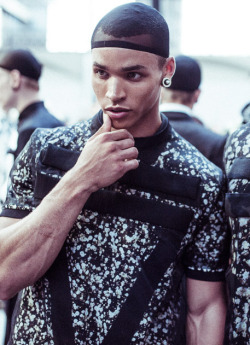black-boys:  Simon by Lea Colombo | Backstage at Givenchy S/S 15