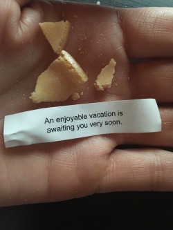 unless you’re paying for it, oh fortune cookie, I think my vacation days are few and far between as of rn