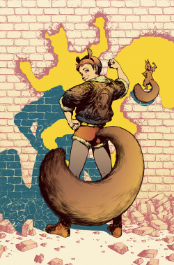 kyikyikyi:  アンビータブル・スクィレルガール #6のバリアントカバーを描きました I drew For Unbeatable Squirrel Girl #6 : Variant cover.  