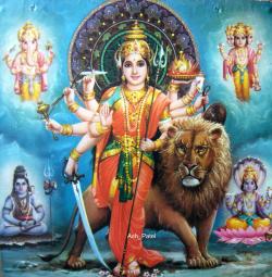 ivashiva:    Maa Durga, Ganesh, Brahma, Vishnu &amp; Shiva  