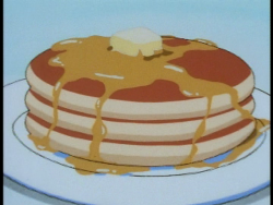 oishiiasfuck:  There’s a part in this episode where the characters just talk about how much they like pancakes for like two minutes, and then they eat pancakes. 
