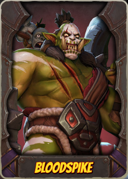 omdgame:  Character of the Week: Bloodspike, a flexible orc melee hero. Bloodspike wields twin axes to punish his enemies, and his alternate attack is a hard hit that will actually slow his target, giving him more time to lay waste to their hopes and