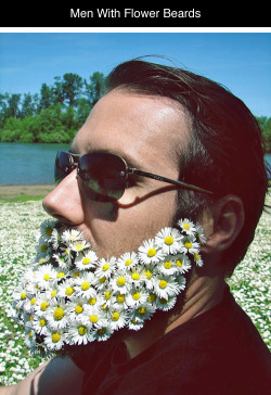 tastefullyoffensive:  Men With Fabulous Flower Beards [boredpanda]Previously: Guys With Fancy Female Hairstyles 
