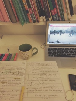 unsurelockholmes:  7:20pm // rainy day study session with tea and the vaccines playing on repeat. 
