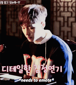  Yixing being such a cutie during his teaser filming 