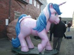 allmyponiesbeforethebronies: Blackpool Illuminations’ ponies sitting around a warehouse waiting for potential buyers in January of 2008.  Source  See them illuminated, Here and Here. 