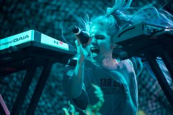 loveyouclaire:  Grimes performing @ FYF FestAugust 23, 2014. Los Angeles, CaliforniaPhotos by Chandler Elena 