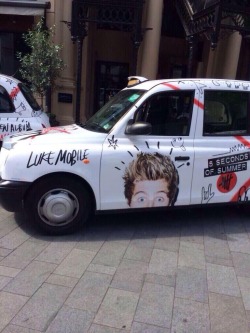 explicitluke:  gwenie:  LUKE MOBILE. MOTOR MIKE. CAL-CAB. AUTO ASH. Hey Luke seriously can’t you come up with a better name for you cab? lol (not my photos, credits to the owners)  I’m actually really disappointed that they didn’t name it the “hemmobile”
