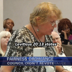 turnthatcherry:  baelor:  Trans Woman Dares Bible-Quoting Councilman to Stone Her to Death  dragged 