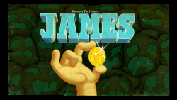 James - title card design by Andy Ristaino painted by Nick Jennings