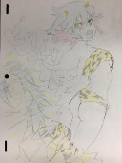 grimphantom:animeslovenija:Oni Ryuko by animator Kengo Saito.Ryuko looks good in that outfit XD  &lt;3 ///// &lt;3