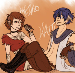 Kaito and Meiko! for the wasteland!AU. ((((&rsquo;: