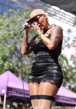 xxsugarcvnt:  missladylove20:  ‘No slut shaming!’ Amber Rose breaks down in tears after stripping off for female empowerment walk… as she hits back at ex Kanye West Amber Rose may have cried, but she remained defiant and proud when it came to calling